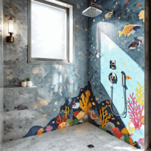 Mosaico per bagno e parete doccia